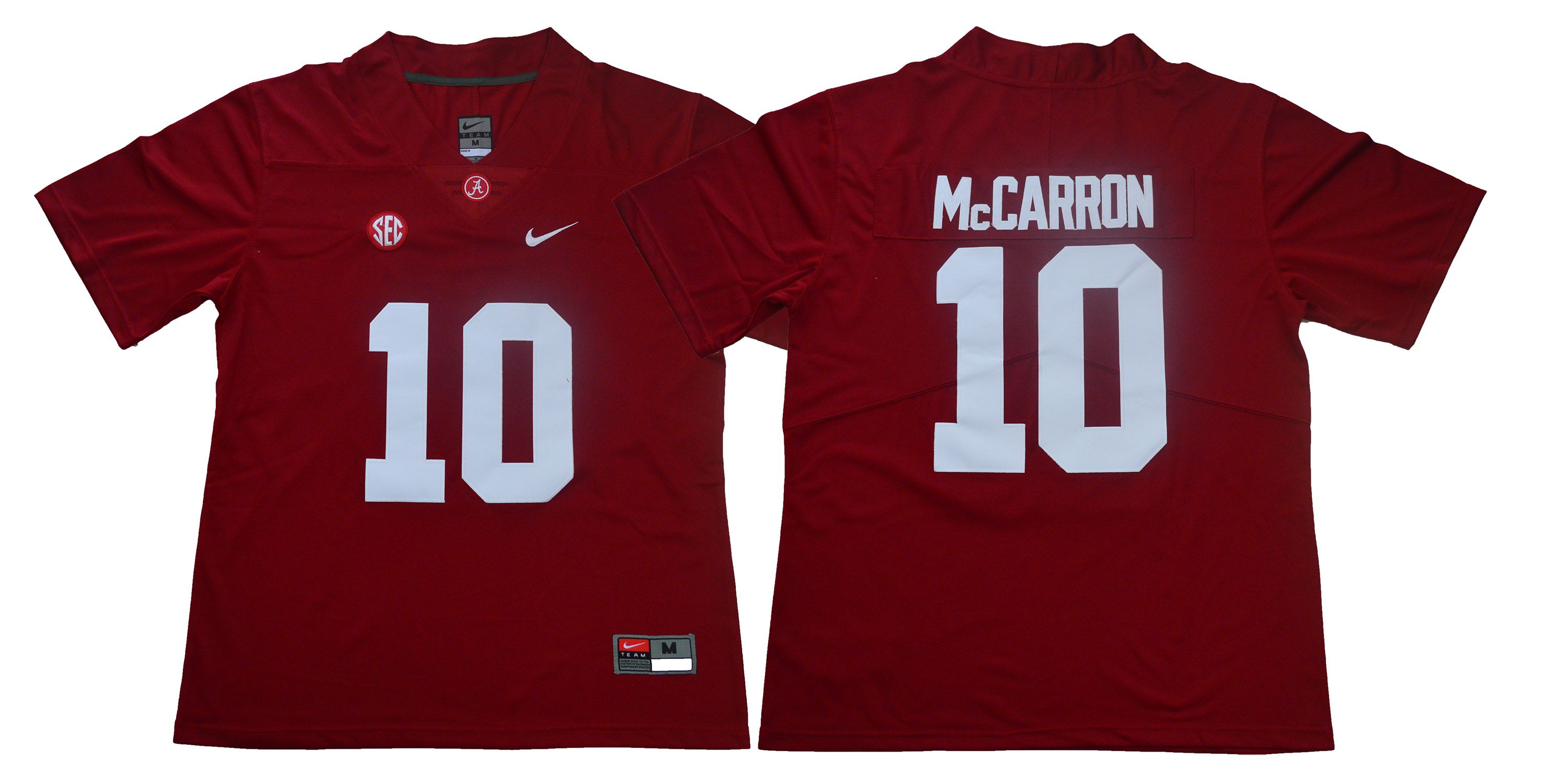 Men Alabama Crimson Tide 10 Mccarron Red Legendary Edition NCAA Jerseys